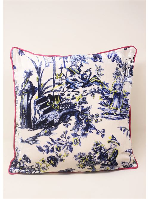 cuscino decorativo Toile de jouy Laboratorio Capri | 40X40CUSCINOTOILEDEJOUYVELLUTO